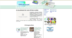 Desktop Screenshot of idhologram.com